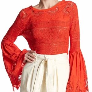 Free People Once Upon A Time Linen Blend Sweater